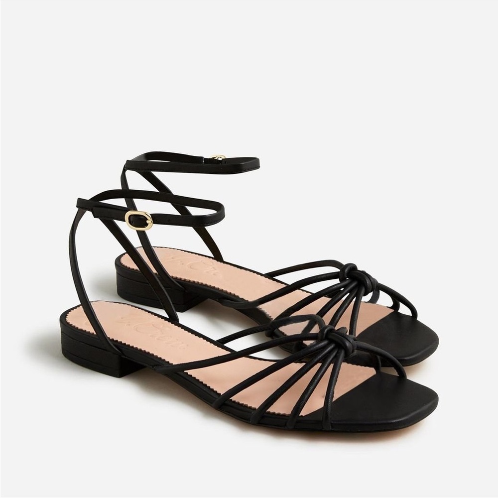J. Crew Strappy Black Sandals NIB